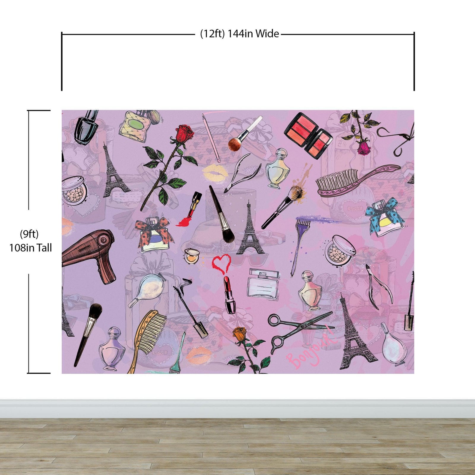 Fashionable Makeup Cosmetic Beauty Room Decor Wall Mural. #6362