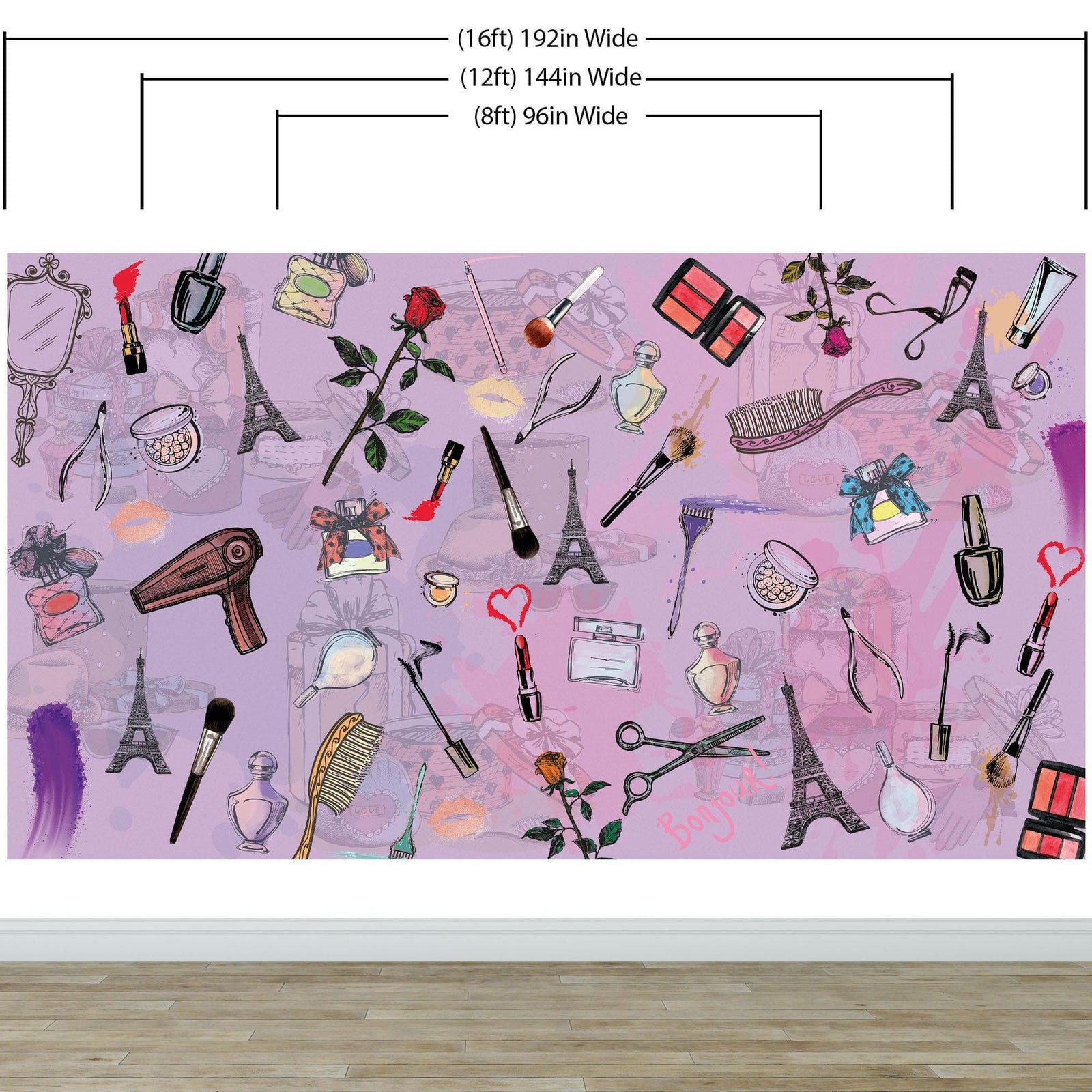 Fashionable Makeup Cosmetic Beauty Room Decor Wall Mural. #6362