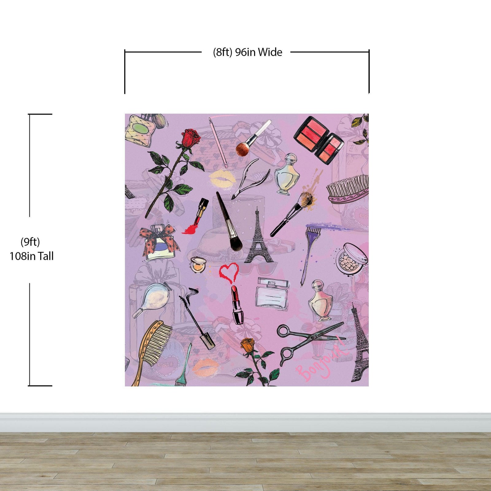 Fashionable Makeup Cosmetic Beauty Room Decor Wall Mural. #6362