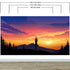 Yoga Meditating On Top of Mountain View Wall Mural. Calm Sunrise Design Peel and Stick Wallpaper. #6364