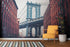 New York City Wall Mural Peel and Stick Wallpaper. Vintage Dumbo NYC. Brooklyn NY Landscape Wallpaper. #6369