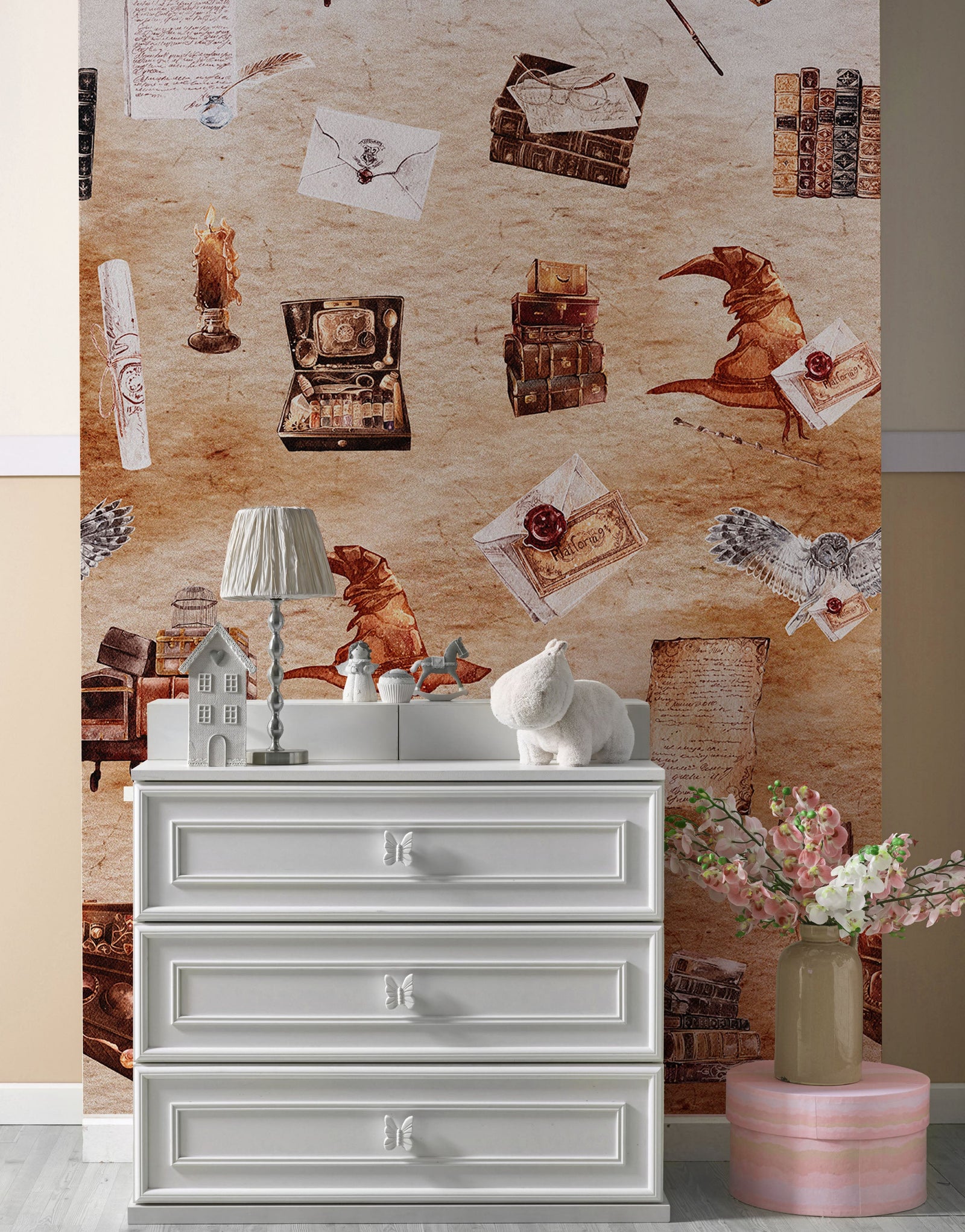 Wizardly World Fantasy Wallpaper Pattern. #6374