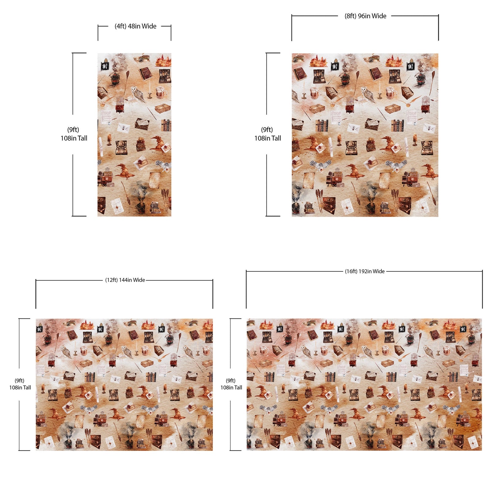 Wizardly World Fantasy Wallpaper Pattern. #6374