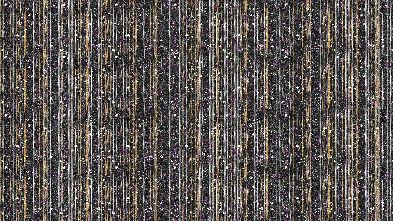 Glamour Gold Stripe Wall Mural. White and Purple Dot Peel and Stick Wallpaper. #6378