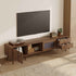 Doors TV Stand For TVs Up To 85", Entertainment Center With Storage Cabinets, TV Media Console Table For Living Room - Natural
