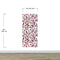 Abstract 3D Cube Shape Wall Mural. Geometric Cube Minimalistic Purple and Gold Peel and Stick Wallpaper. #6380