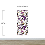 Cosmetic Beauty Room Wall Decor Mural. Fashionista Girl’s Room Decor. Makeup Vanity Decor. Peel and Stick Wallpaper. #6381