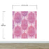 Large Floral Mandala Wall Art Wallpaper. Pink and Purple Ornament Design Peel and Stick Wall Mural. #6384