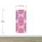 Large Floral Mandala Wall Art Wallpaper. Pink and Purple Ornament Design Peel and Stick Wall Mural. #6384