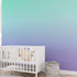 Pastel Color Wall Mural. Turquoise to Plum Purple Gradient Color Blend Design Wallpaper. #6385