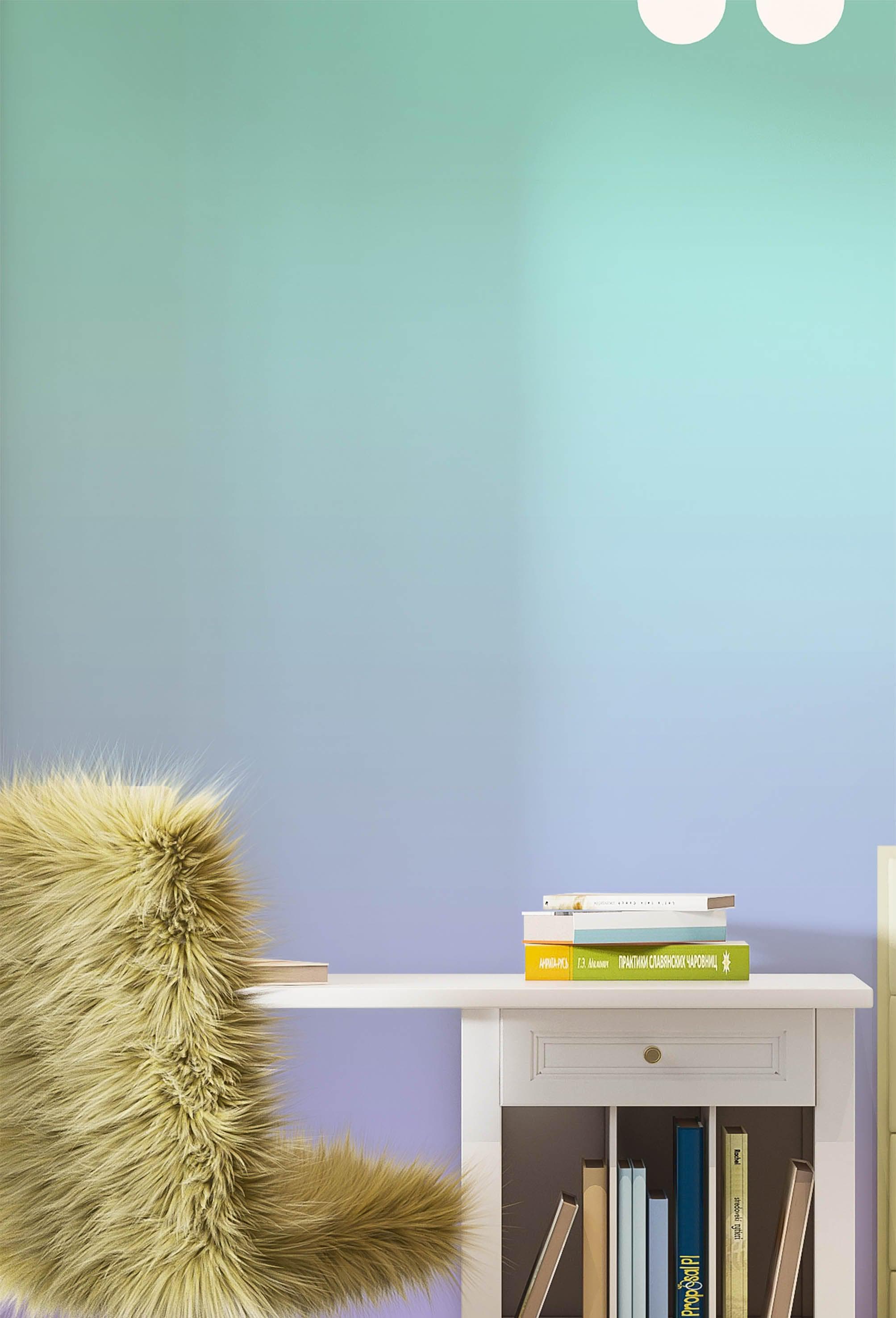 Pastel Color Wall Mural. Turquoise to Plum Purple Gradient Color Blend Design Wallpaper. #6385