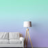 Pastel Color Wall Mural. Turquoise to Plum Purple Gradient Color Blend Design Wallpaper. #6385