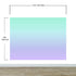 Pastel Color Wall Mural. Turquoise to Plum Purple Gradient Color Blend Design Wallpaper. #6385