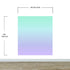 Pastel Color Wall Mural. Turquoise to Plum Purple Gradient Color Blend Design Wallpaper. #6385