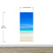 Tropical Beach Wall Mural. Abstract Blur View of Coastline Peel and Stick Wallpaper. #6389