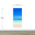 Tropical Beach Wall Mural. Abstract Blur View of Coastline Peel and Stick Wallpaper. #6389