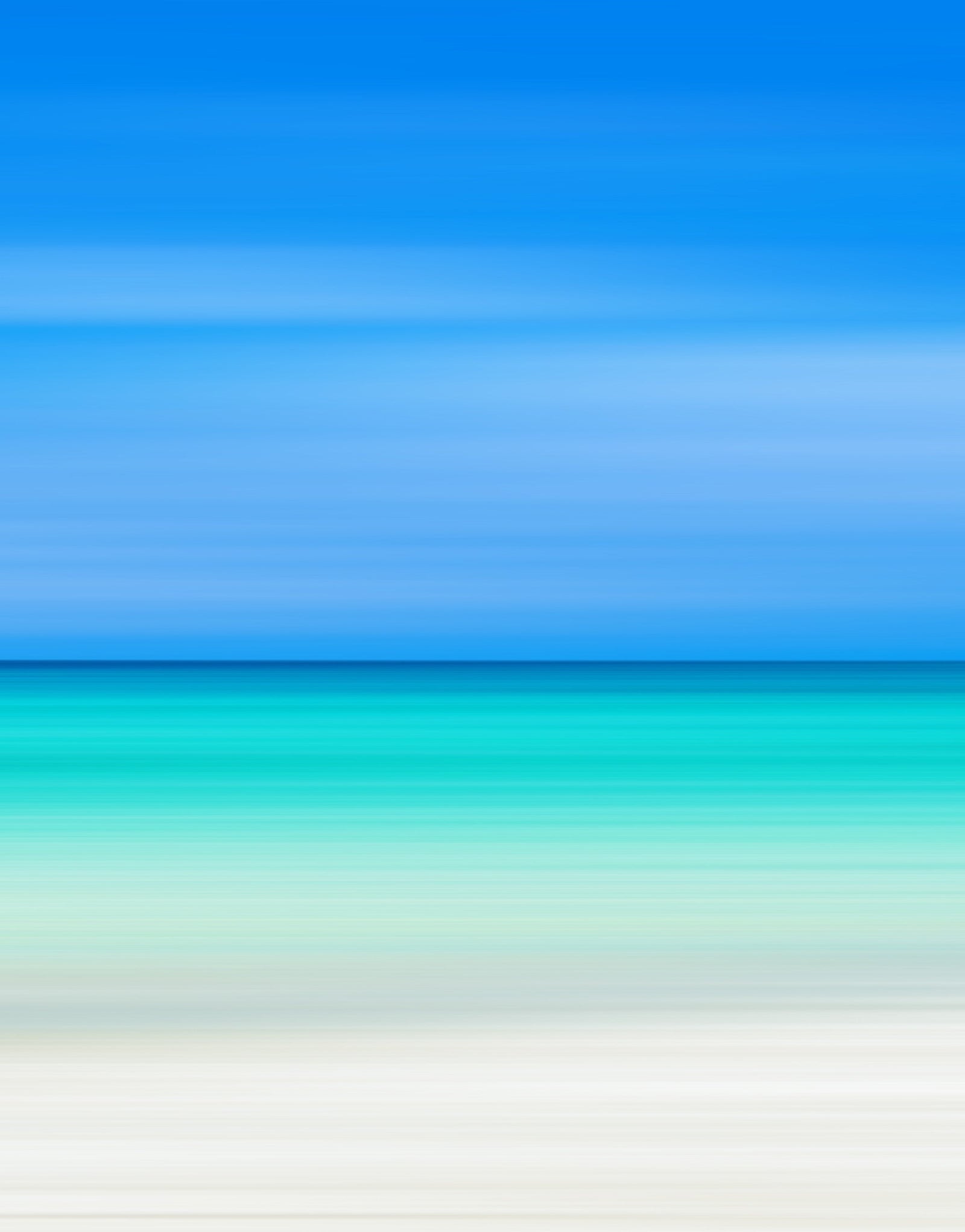 Tropical Beach Wall Mural. Abstract Blur View of Coastline Peel and Stick Wallpaper. #6389