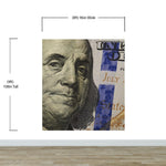 Money Wallpaper. Benjamin Franklin 100 Dollar Bill Wall Mural. #6399