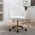 Modern Adjustable Height 360 Revolving Home Office Chair With Metal Legs And Universal Wheel For Indoor