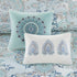 8 Piece Cotton Floral Printed Reversible Comforter Set Blue