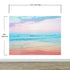 Pastel Color Sunset over the Ocean Horizon Wall Mural. Beach Theme Peel and Stick Wallpaper. #6400