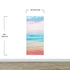 Pastel Color Sunset over the Ocean Horizon Wall Mural. Beach Theme Peel and Stick Wallpaper. #6400