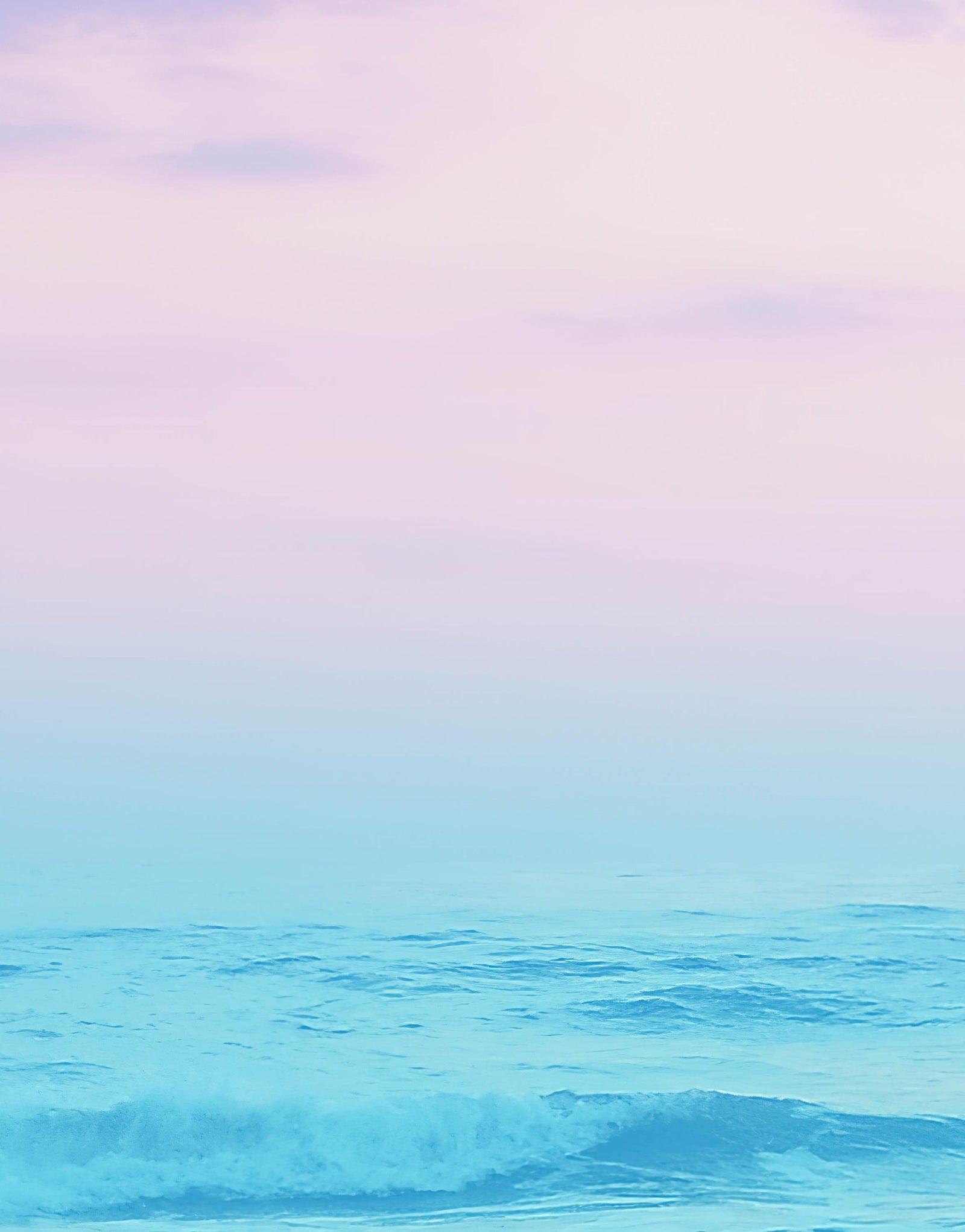 Pastel Color Sunset over the Ocean Horizon Wall Mural. Beach Theme Peel and Stick Wallpaper. #6400