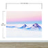 Pastel Color Mountain View on Top of Clouds Wall Mural. Peel and Stick Wallpaper / Removable Wall Mural. #6402