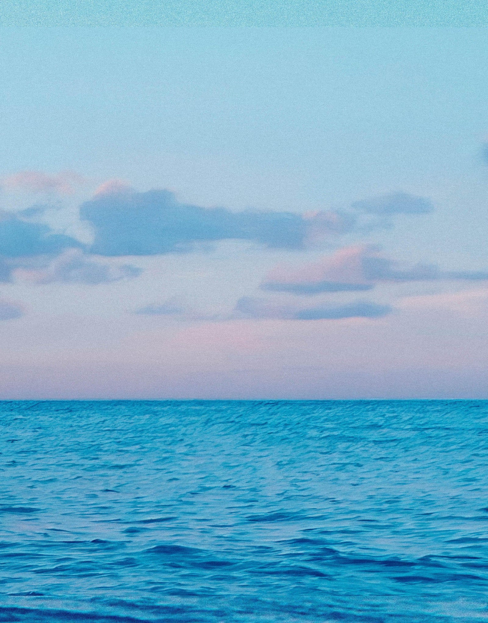 Pastel Color Sunset over Paradise Beach Wall Mural. Pastel Pink and Blue Color Scheme Peel and Stick Wallpaper. #6404