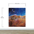 Cosmic Cliffs in the Carina Nebula Photo (NIRCam Image) from NASA, ESA, CSA, STScI. Galaxy Nebula Space Wall Mural | Peel and Stick Wallpaper.  #6421