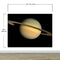 Rings of Saturn Wall Mural. Space theme peel and stick wallpaper. #6432