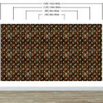 Deer Silhouette Camouflage Wall Mural. Military Theme / Hunter Home Decor. Peel and Stick Wallpaper. #6436