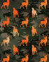 Deer Silhouette Camouflage Wall Mural. Military Theme / Hunter Home Decor. Peel and Stick Wallpaper. #6436