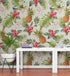 Pineapple Tropical Vibe Wall Mural. Hawaiian Theme Peel and Stick Wallpaper. Paradise Vibe Theme Decor. #6447