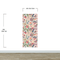 Flower Garden Illustration Wall Mural. Pastel Color Pattern Nursery, Bedroom, Kid’s Room Wall Decor. Peel and Stick Wallpaper. #6448