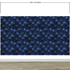 Blue Color Flower Wall Mural Pattern. Dark Navy Blue Background. #6451