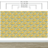 Yellow Floral Flower Background Pattern Wall Mural. #6456