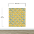 Yellow Floral Flower Background Pattern Wall Mural. #6456