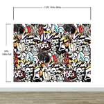 Graffiti Art Wall Mural. Street Art Urban Theme Artwork. #6462