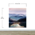 Watercolor Painting of Mountain View Retreat Wall Mural. #6464