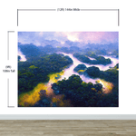 Tropical Rainforest Wall Mural Painting. #6475