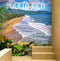 Puerto Rico Beach Wallpaper. Peel and Stick Wall Mural. #6481