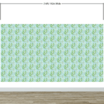 Eucalyptus Wallpaper. Farmhouse Decor Peel and Stick Wall Mural. Blue and Green Colors. #6482