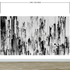 Black and Gray Urban City Wall Mural. Cyber Punk Cityscape. Minimalist Abstract Building Architect Wallpaper. #6487