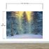 Big Sequoia Tree Wall Mural. Snow on Trees Peel and Stick Wall Mural. #6490