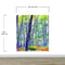 Watercolor Forest Wallpaper. Colorful Forest Peel and Stick Wall Mural. #6493