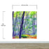 Watercolor Forest Wallpaper. Colorful Forest Peel and Stick Wall Mural. #6493