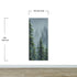 Nature Rainforest Wall Mural Wallpaper. Misty Forest Landscape. #6494