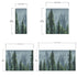 Nature Rainforest Wall Mural Wallpaper. Misty Forest Landscape. #6494