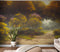 Vintage Trees in Park Wallpaper. Peel and Stick Wall Mural. #6496